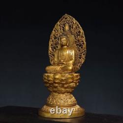 Chinese Antiques bronze gilded Shakyamuni Buddha statues