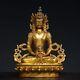 Chinese Antiques Religious Bronze Gilded Amitayus Buddha Statues