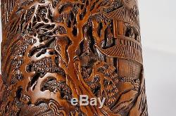 Chinese Bamboo Carved Brush Pot