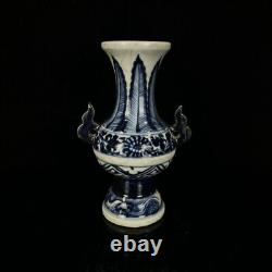 Chinese Blue&white Porcelain HandPainted Exquisite Vase 22658