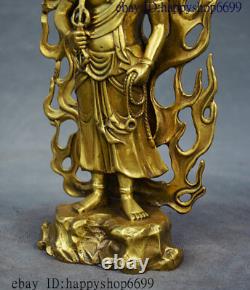 Chinese Brass Copper Acala Fudosan Acalanatha Wisdom King Aryaacalanatha Statue