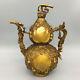 Chinese Brass Handmade Exquisite Gourd Shape Teapot 23134