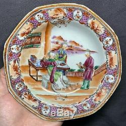 Chinese Canton Export Porcelain Bowl Plate dish 18th c