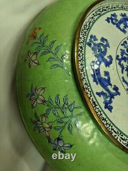 Chinese Canton Painted Enamel Enamelware 1800's