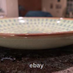 Chinese Celadon Calligraphy Porcelain Plate Glazed Ming Xuande Dynasty Rare Find
