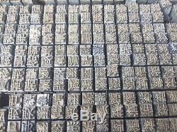Chinese Characters Type Set Printing Press Newspaper and Box Lead Letters Keys