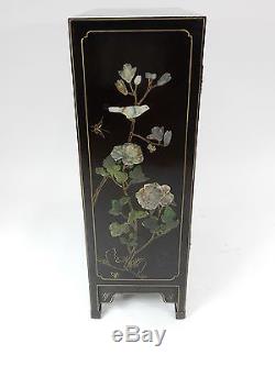 Chinese Chinoiserie Cabinet with Applied stone carvings. 36