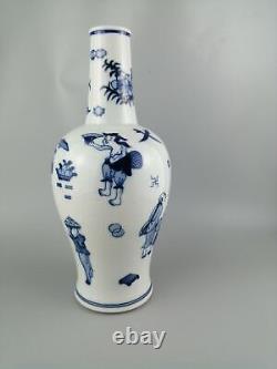 Chinese Color Porcelain Handmade Exquisite Figure Vases 8998