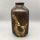 Chinese Copper Gilt Handmade Exquisite Deer Vases 2963