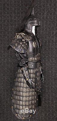 Chinese Copper Hand leather helmet and armor General Warrior Cloth Lion zhangfei