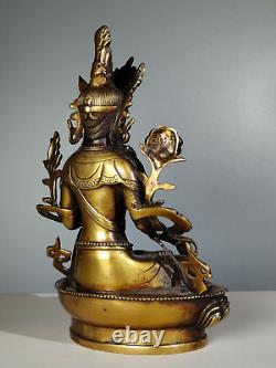 Chinese Copper Handcarved Exquisite Bodhisattva Statue 22995