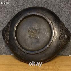 Chinese Copper Handmade Exquisite Binaural Incense Burners 3941