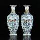 Chinese Doucai Porcelain Handmade Exquisite Flowers&plants Pattern Vases 75086
