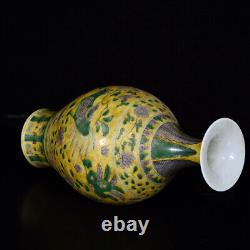 Chinese Enamel Porcelain Hand-Painted Exquisite Vase 19914