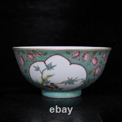 Chinese Enamel Porcelain Qianlong year system Flowers&Plants Pattern Bowls
