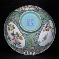 Chinese Enamel Porcelain Qianlong year system Flowers&Plants Pattern Bowls