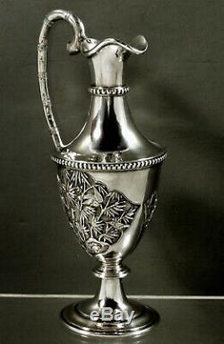 Chinese Export SIlver Ewer 1889 Royal Navy Signed