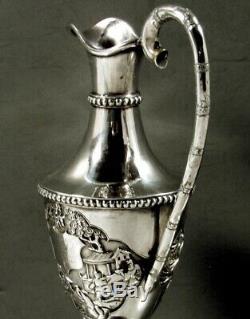 Chinese Export SIlver Ewer 1889 Royal Navy Signed