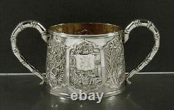 Chinese Export Silver Bowl c1885 LUEN WO