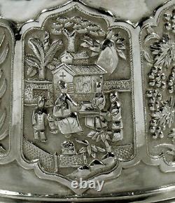 Chinese Export Silver Bowl c1885 LUEN WO