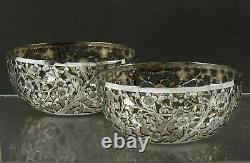 Chinese Export Silver Bowls (2) SIGNED