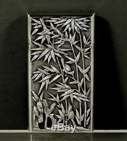 Chinese Export Silver Box Card Case c1890 KMS