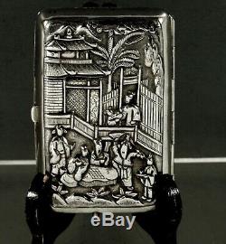 Chinese Export Silver Box Vinegarette c1820 Cumshing