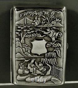 Chinese Export Silver Box Vinegarette c1820 Cumshing