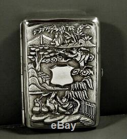 Chinese Export Silver Box Vinegarette c1820 Cumshing