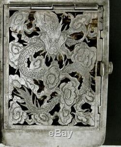 Chinese Export Silver Box Vinegarette c1820 Cumshing