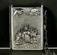 Chinese Export Silver Box C1890 Elders With Child & Dragons