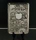 Chinese Export Silver Cigar Case C1880 Woshing Figures In Garden