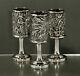 Chinese Export Silver Cups (3) C1885 Luenwo