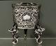 Chinese Export Silver Dragon Wine Coaster Stand C1885 Hung Chong