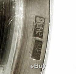 Chinese Export Silver Goblets c1890 Signed Set (2)