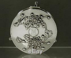 Chinese Export Silver Jewelry Box c1890 Signed