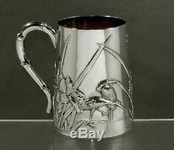 Chinese Export Silver Mug c1890 Wihg Nam