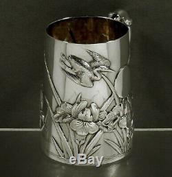 Chinese Export Silver Mug c1890 Wihg Nam