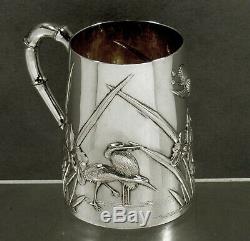 Chinese Export Silver Mug c1890 Wihg Nam