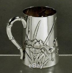 Chinese Export Silver Mug c1890 Wihg Nam