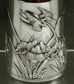 Chinese Export Silver Mug c1890 Wihg Nam