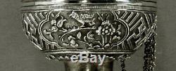 Chinese Export Silver Spice Box c1890 SEA LIFE