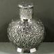 Chinese Export Silver Tea Caddy C1890 Signed