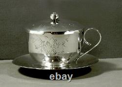 Chinese Export Silver Tea Set SIGNED IN CASE