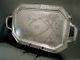 Chinese Export Silver Tea Set Tray C1890 Nanking Silver 74 Ounces