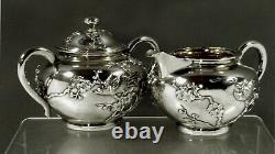 Chinese Export Silver Tea Set c1890 ZEEWO