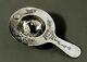 Chinese Export Silver Tea Strainer C1890 Tuckchang