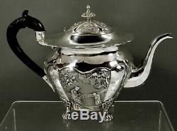 Chinese Export Silver Teapot c1890 Tea Ceremony Signed
