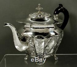 Chinese Export Silver Teapot c1890 Tea Ceremony Signed
