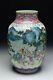 Chinese Famille Rose Porcelain Vase With Underglaze Blue Jiaqing Mark & Characters